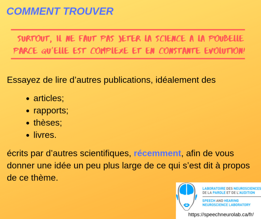 Source Scientifque Sources scientifiques – Speechneurolab