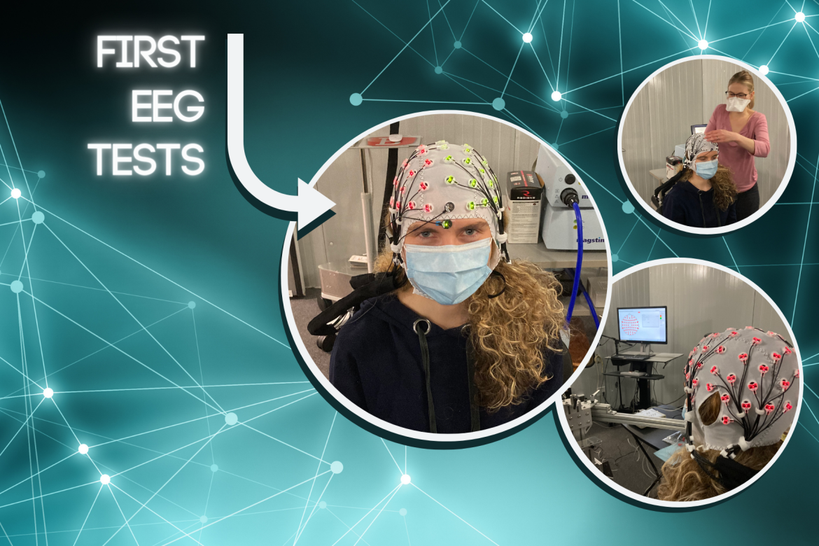 Snapshots during EEG tests Speechneurolab