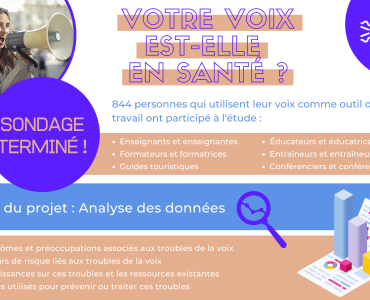 Facebook - Fermeture sondage santé vocale